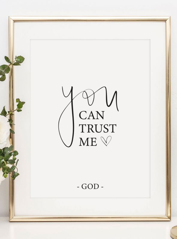 You can trust me - God, Poster